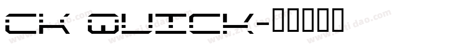 CK Quick字体转换